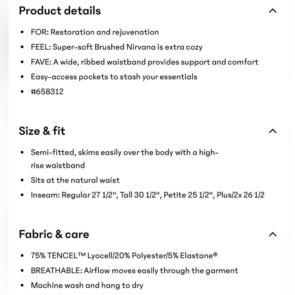 Athleta Coaster Luxe High Rise Jogger Spiced Cabernet Heather Small Tall Long - Picture 4 of 6